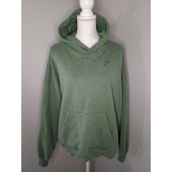 Gymshark Lg green rest day sweats shark logo sweatshirt hoodie - Picture 6 of 9